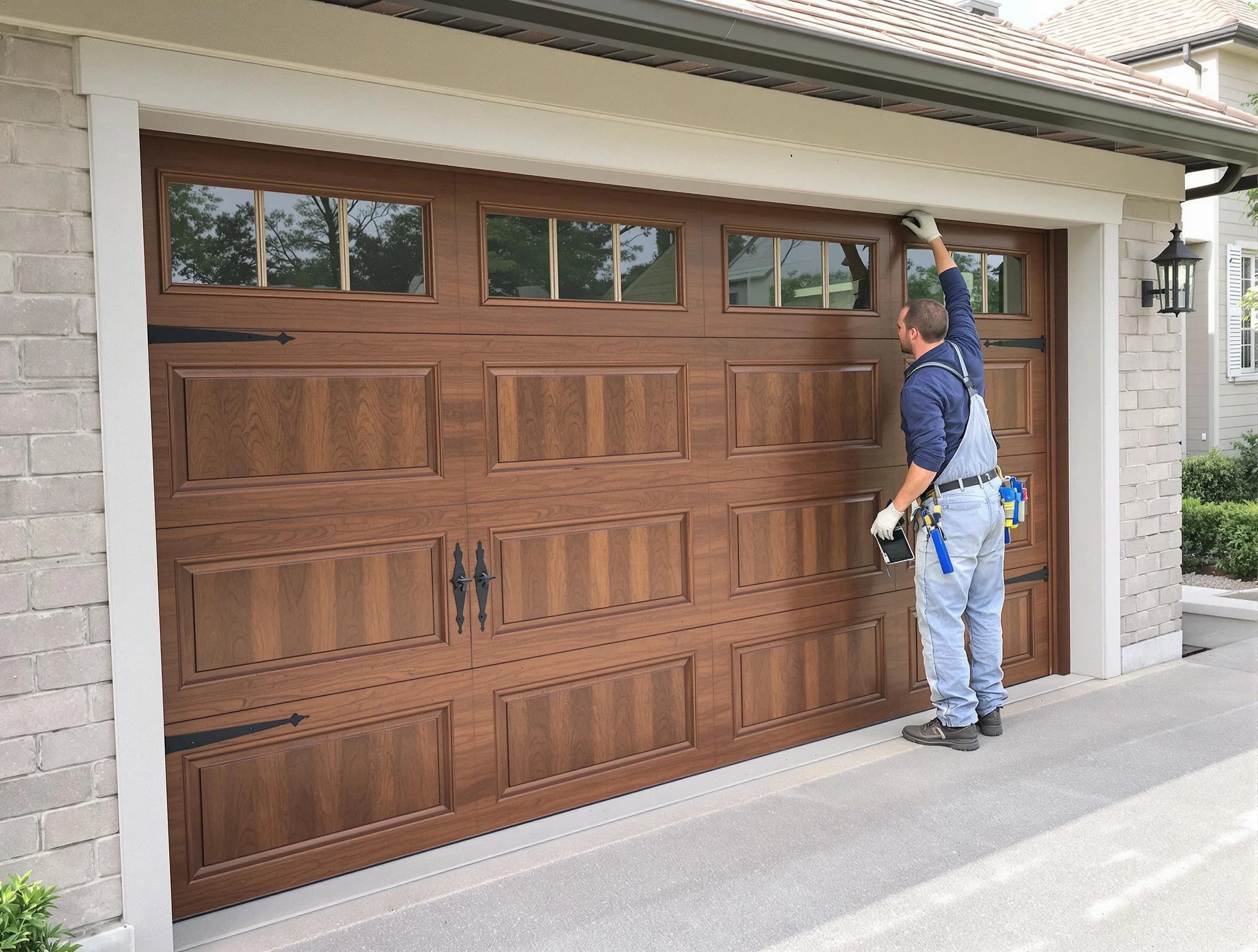 Custom garage door showcase by Welby Garage Door Repair in Welby