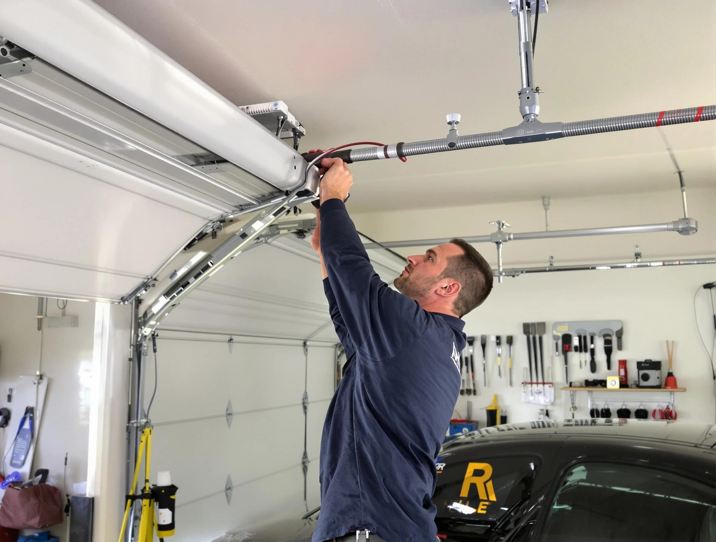 Welby Garage Door Repair technician performing garage door cable repair in Welby