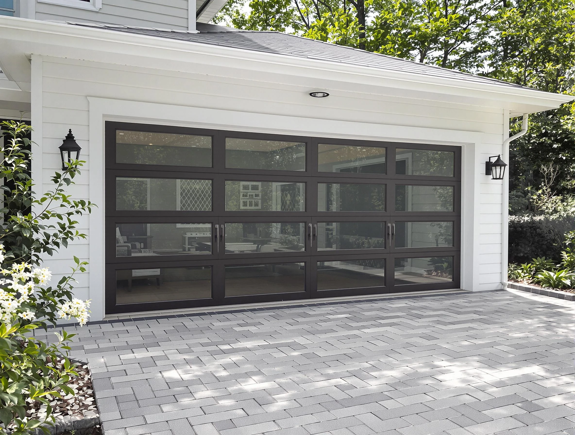 Welby Garage Door Repair design specialist presenting custom garage door options to Welby homeowner