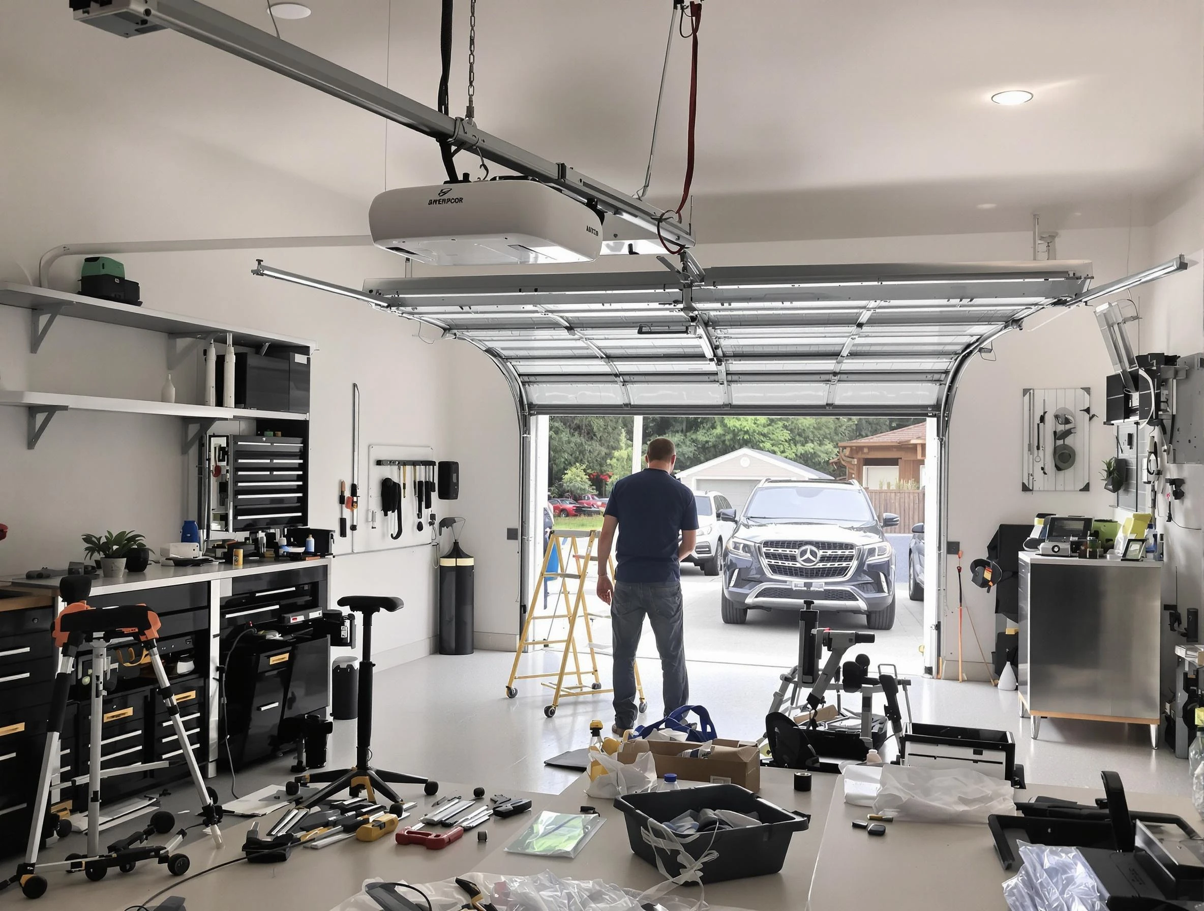 Garage door opener installation by Welby Garage Door Repair in Welby